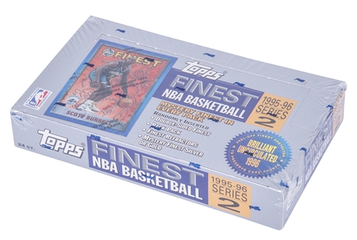 1995-96 Topps Finest Basketball Series 2 Sealed Hobby Box